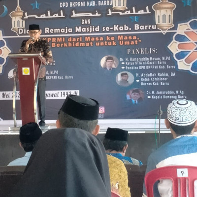 Kakan Kemenag Barru Motivasi dan Urai Peran Remaja Masjid