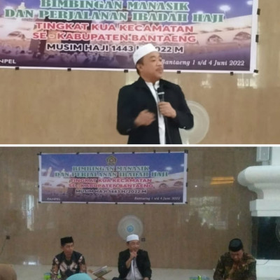 Manasik Haji Tingkat Kecamatan, Kasubbag TU Kemenag Bantaeng Paparkan Hak Dan Kewajiban Jamaah Haji