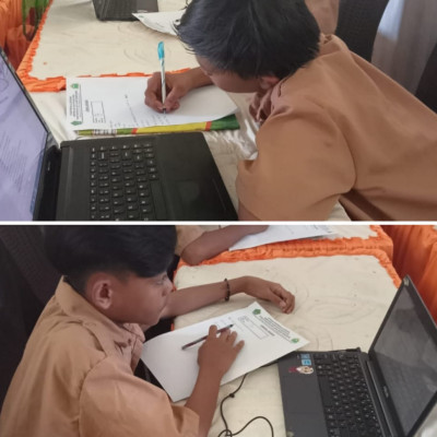 Hari Kedua PAT Semester Genap MTs Darul Ilmi Al-Islamy Dongkokang TP 2021/2022, Berbasis Komputer