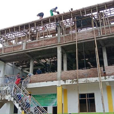 Cor Tahap Akhir, Pembangunan Gedung Wirausaha As'adiyah Galung Beru Siap Dilanjut