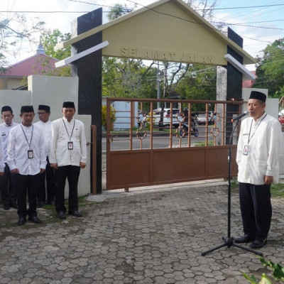 Sebagai Bentuk Komitmen Bersama, Kantor Kemenag Agama Kabupaten Barru Gelar Upacara Hari Kesadaran Nasional