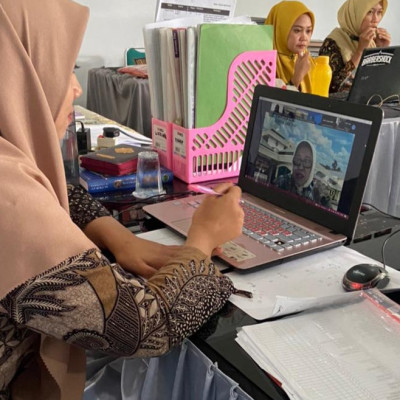Semangat Empat Guru MTsN Soppeng Mengikuti PJJ yang diadakan Balai Diklat Makassar