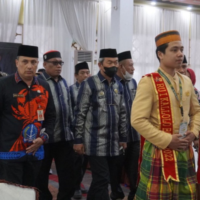 51 Kafilah Asal Kabupaten Barru Tiba di Masjid Agung Kabupaten Bone