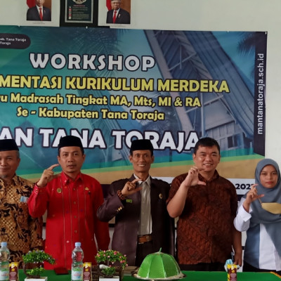 Kakan Kemenag Tana Toraja Resmi Buka Kegiatan Workshop Implementasi Kurikulum Merdeka
