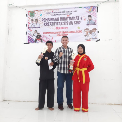 Bangga, Dua Siswa MTsN Luwu Utara Raih Juara 2 Pencak Silat Tingkat Kabupaten