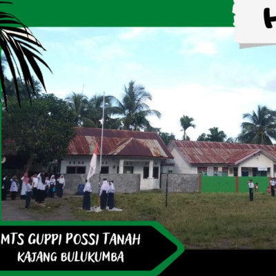 MTs Guppi Possi Tanah Gelar Upacara Bendera Perdana di Tahun Pelajaran 2022/2023