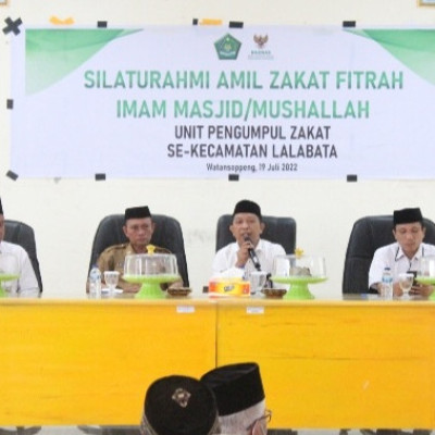 Kakan Kemenag Soppeng Silaturahmi Dengan Imam Masjid se Kecamatan Lalabata