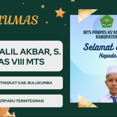 Siswa MTs Ponpes As’adiyah Galber Raih Juara II KSM Tingkat Kabupaten