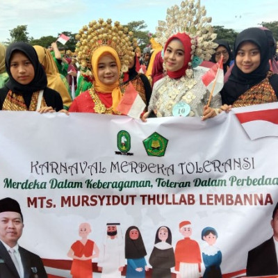MTs Mursyina Ikut Meriahkan Karnaval Merdeka Toleransi