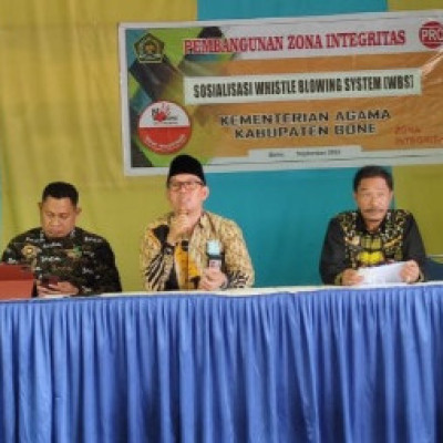Di MAN 2 Bone, H. Wahyuddin Hakim Dorong Cita Kemenag Bone Yang Bersih Melayani