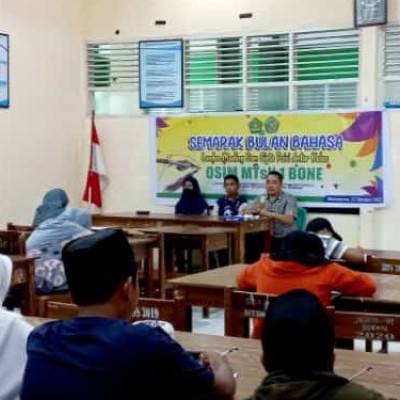 OSIM MTsN 1 Bone Peringati Bulan Bahasa dan Sastra Indonesia