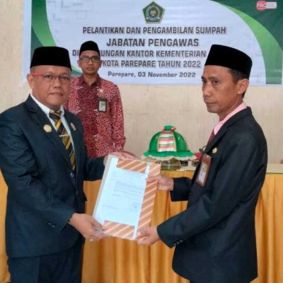 Resmi, M. Hasyim Usman Jadi Kasi PHU Kemenag Kota Parepare