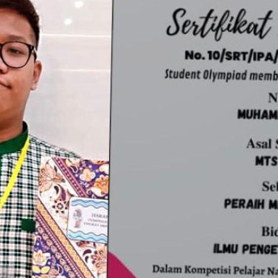 Ilo, Siswa MTs Arifah Raih Medali Student Olympiad