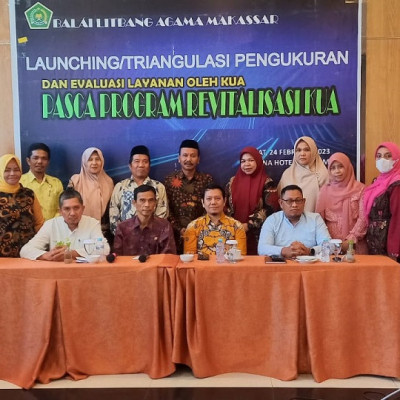 KUA Tanete Riattang Peringkat Tertinggi Evaluasi Revitalisasi Se-Sulawesi Selatan