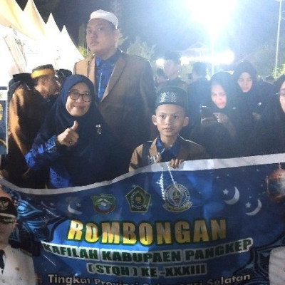 Sebanyak 56 Orang Kafilah Kabupaten Pangkep Ikut Serta Diajang STQH XXXIII Tingkat Provinsi Sulawesi Selatan