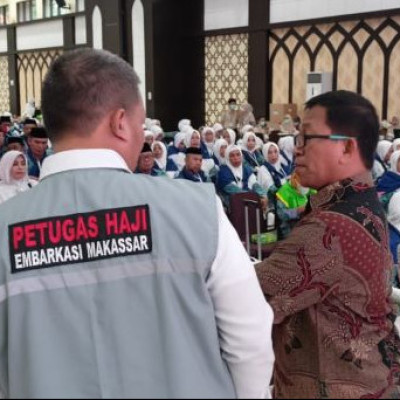 Kloter I Embarkasi Makassar Tiba Di Asrama haji, PPIH Terapkan One Stop Service
