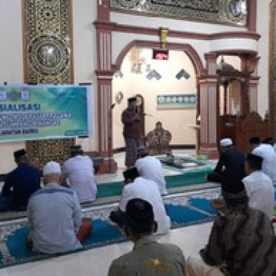 Pokja Moderasi Beragama Sosialisasi di Masjid Limpomajang