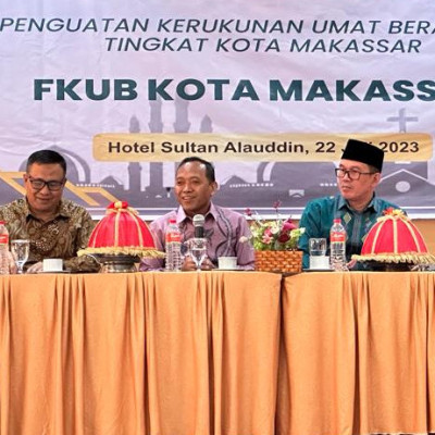 Ka.Kankemenag Kota Makassar Menghadiri Rakor FKUB Kota Makassar