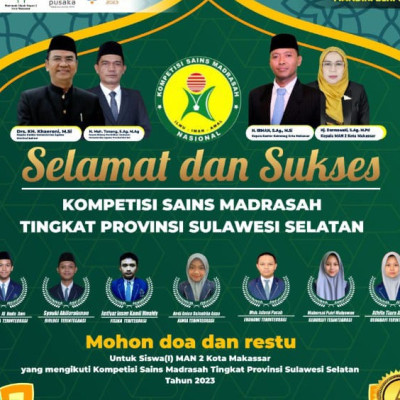 Tujuh Siswa MAN 2 Kota Makassar Ikut KSM Tingkat Provinsi
