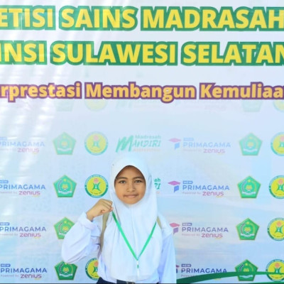 Naura, Siswi MTsN 7 Bulukumba Mewakili Daerah dalam Kompetisi Sains Madrasah Terintegrasi Tingkat Provinsi