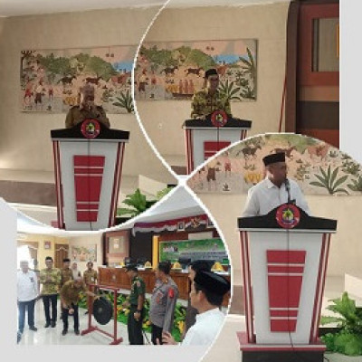 Launching Kampung Moderasi Ditandai Pemukulan Gong Oleh Bupati Jeneponto