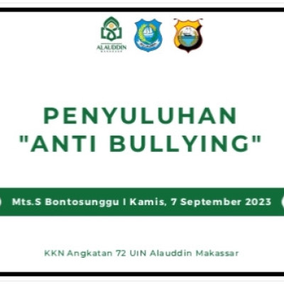 Mahasiswa KKN UIN Alauddin Makassar Adakan Penyuluhan Anti Bullying di MTs Bontosunggu