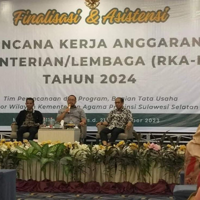 Kepala MIN 1 Bulukumba Mengikuti Kegiatan Finalisasi dan Asistensi RKA-K/L Tahun 2024 di Makassar
