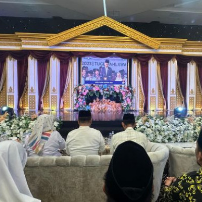 Kakanwil beserta Jajarannya Nobar Live Streaming Apel Hari Santri yang dihadiri Presiden Jokowi