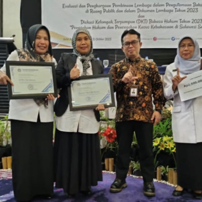 MAN 2 Kota Makassar Kembali Meraih Penghargaan dari Balai Bahasa Provinsi Sulsel