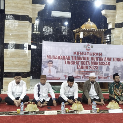 MTQ Ana' Lorong Tingkat Kota Makassar 2023 Ditutup, Kec. Tamalate Juara Umum