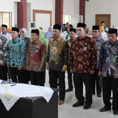 KakanKemenag Kota Makassar, H. Irman Lantik Kepala KUA dan Kepala Madrasah 