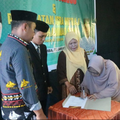Kamad MTs Bontosunggu Dilantik Ketua Yayasan dan Disaksikan Kakan Kemenag