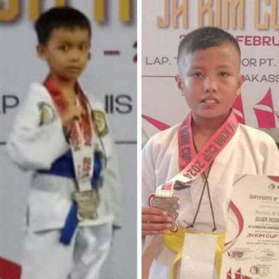 Dua Siswa MI Ashabul Kahfi Raih Medali Perak pada 'Tournament Taekwondo JH KIM Cup 2024'