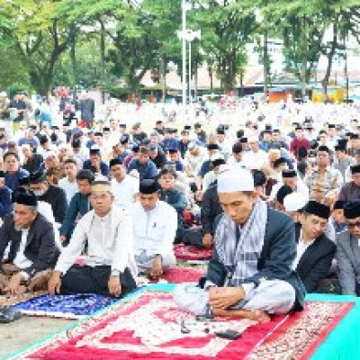 Laksanakan Idul Fitri dialun-alun Citra Mas, Syahban ajak masyarakat tingkatkan kekompakan dan keharmonisan