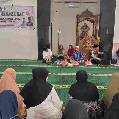 63 Orang Calon Jemaah Haji Kecamatan Paleteang Ikuti Manasik Haji di Hari Kedua