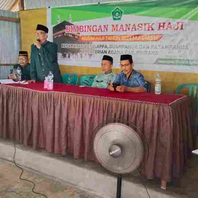 3 Kecamatan Gabungan Gelar Manasik Haji  Di Leppangang