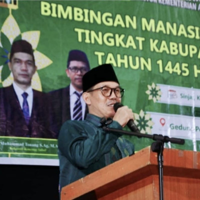 240 Jemaah Haji Kabupaten Sinjai Ikut Manasik, Wahyuddin Hakim : Tugas Kemenag Adalah Membimbing