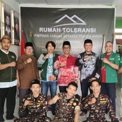 Kakanwil Kemenag Sulsel Sambangi Rumah Toleransi PC GP Ansor Parepare