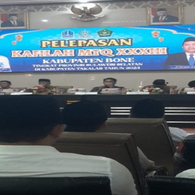 Kepala KUA Palakka hadir dalam Pelepasan Kafilah Kabupaten Bone untuk MTQ XXXIII di Takalar