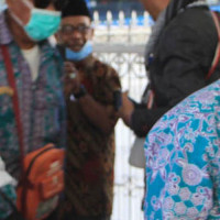 Jamaah Kloter 11 Debarkasi Makassar disambut Puluhan Pejabat Pemda Maluku Utara