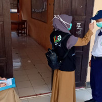 Puskesmas Dampang Memantau Pelaksanaan Protokol Kesehatan Covid-19 di MTs Negeri Bantaeng