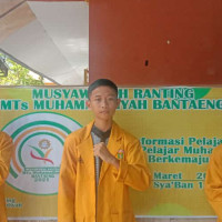Aidil Efendi Pimpin IPM Ranting MTs Muhammadiyah Bantaeng periode 2021-2022