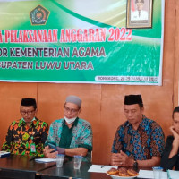 Kementerian Agama Kabupaten Luwu Utara Raker Pelaksanaan Anggaran 2022 di Kecamatan Rongkong