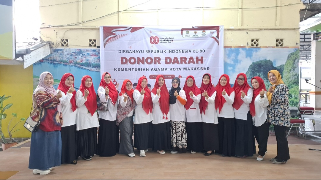 DWP Kemenag Kota Makassar Ambil Peran Sentral dalam Aksi Sosial Sambut HUT RI ke-80