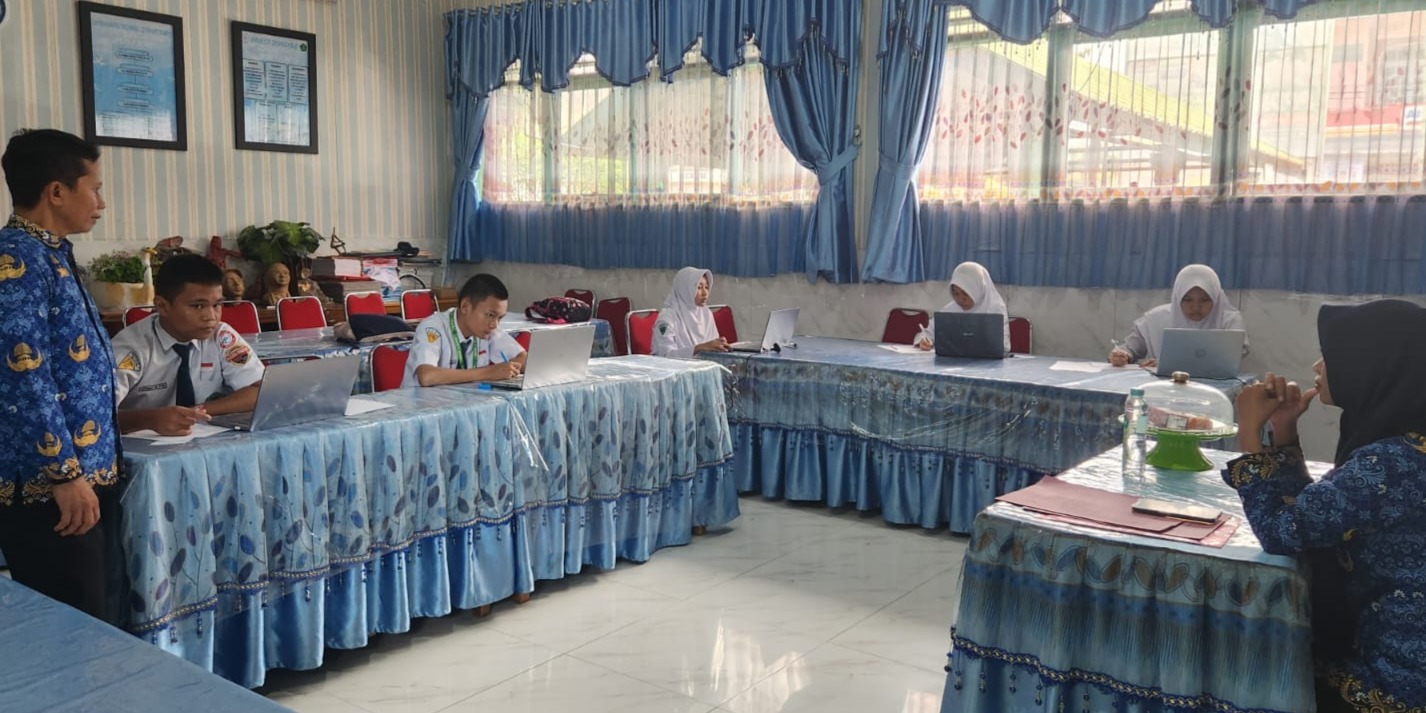 Siswa MTsN 1 Bone Ikuti Seleksi OSN-K Matematika