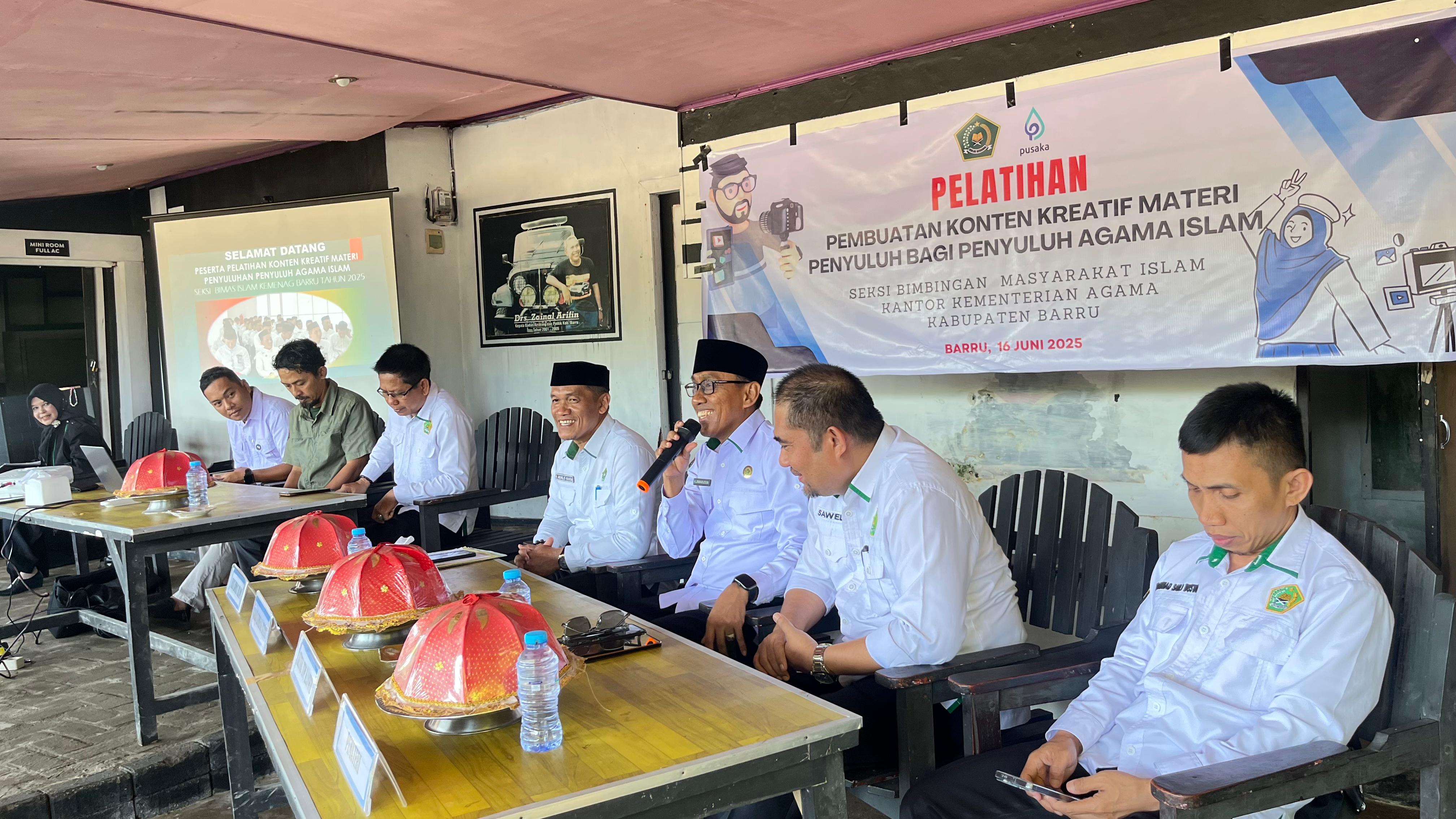 Kreatif dan Inspiratif: Penyuluh Agama Islam Kemenag Barru Ikuti Pelatihan Pembuatan Konten Digital