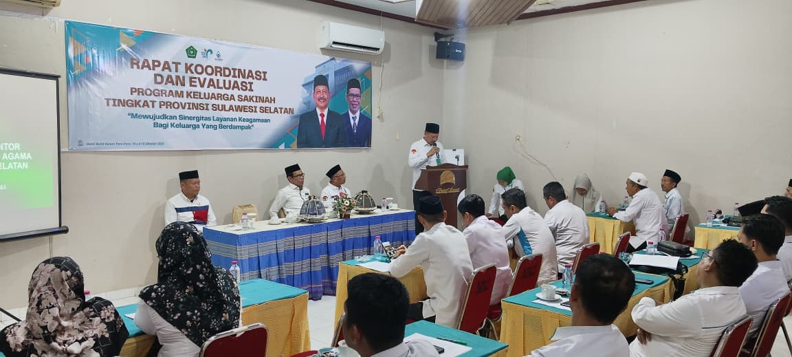 Kanwil Kemenag Sulsel Gelar Rakor dan Evaluasi Program Keluarga Sakinah di Parepare