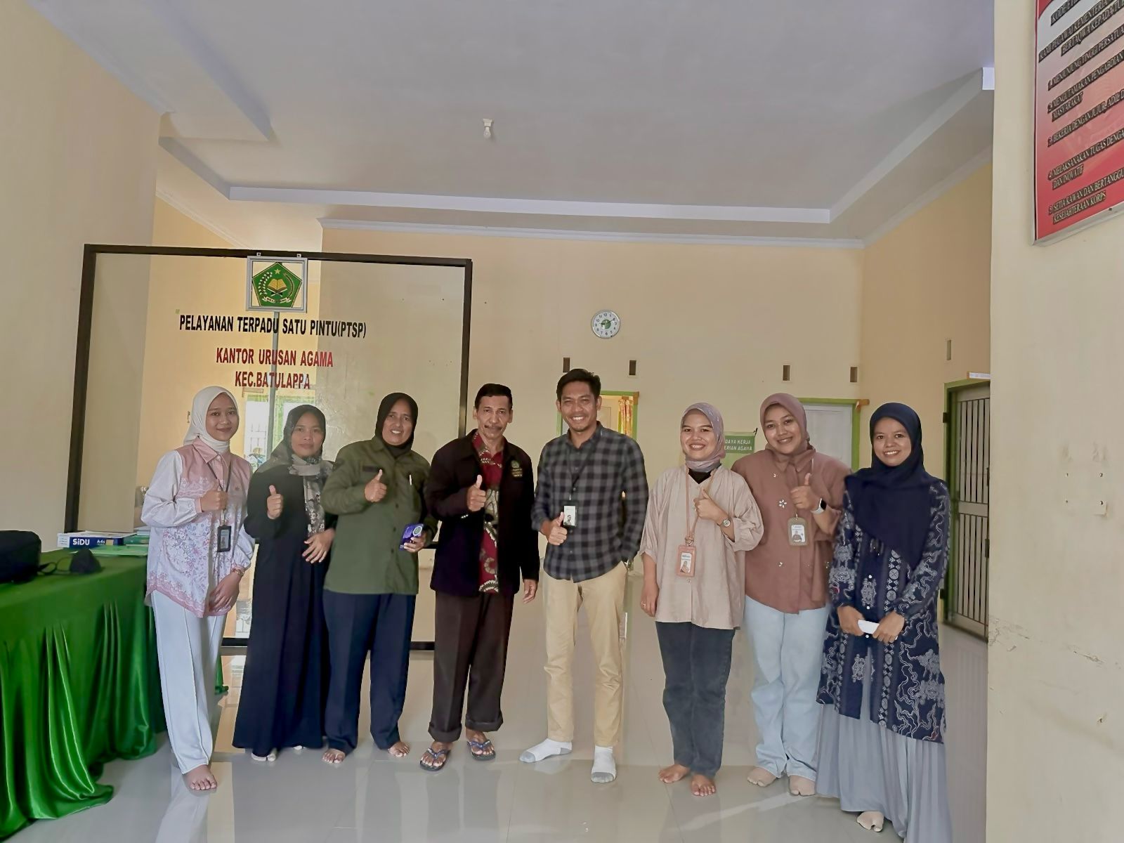 Perkuat Sinergi Layanan, Pimpinan BSI KCP Pinrang Kunjungi KUA Batulappa