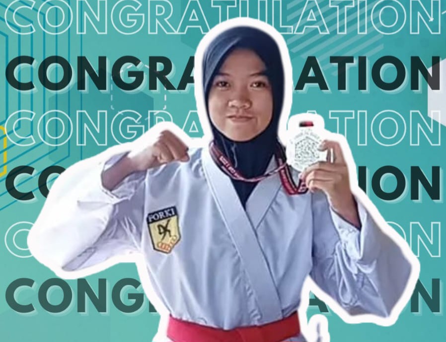 Siswa MTsN 2 Maros, Rizka Amelia, juara 2 Karate Bupati Gowa Cup I (foto: ist)