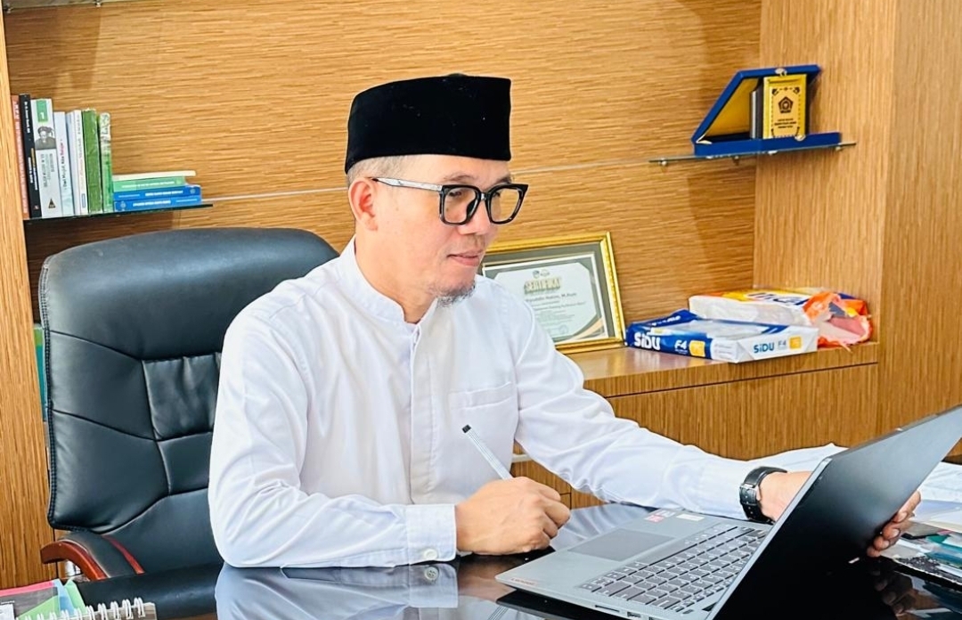 Kabid Penmad berikan arahan dalam rapat virtual zoom